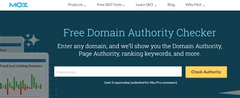 moz free domain authority checker|moz check domain authority.